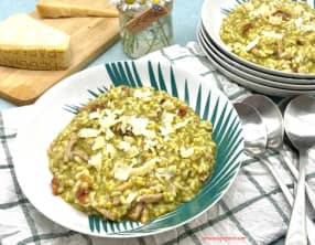 Risotto de pesto à la Genovese