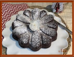 Gâteau au lait fermenté et chocolat