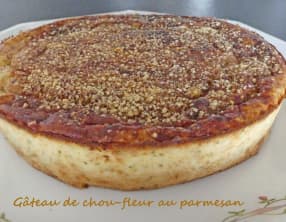 Gâteau de chou-fleur au parmesan
