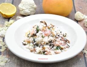 Taboulé de chou-fleur au pamplemousse