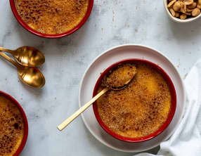 Crème brûlée à la cacahuète