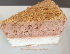 Gâteau nuage praliné