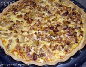 Tarte aux poireaux au Parmesan