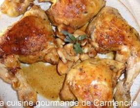 Cuisses de poulet à l'ail confit