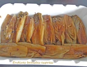 Endives braisées express