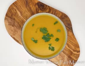 Soupe de carottes à la coriandre