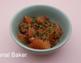 Salade de pamplemousse au dukkah