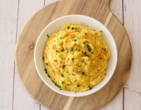 Purée de pommes de terre à la patate douce
