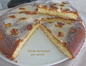 Tarte briochée au sucre