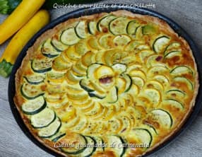 Quiche courgettes à la cancoillotte
