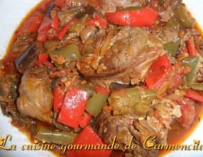 Ratatouille à la souris d'agneau