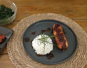 Pavé de saumon mariné à la sauce Teriyaki