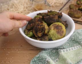 Choux de Bruxelles tapés