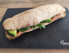 Panuozzo saumon fumé, avocat