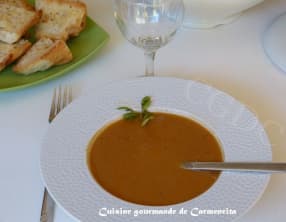 Bisque de carcasse de langoustines et de gambas