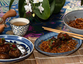 Boulettes de bœuf, sauce Général Tao