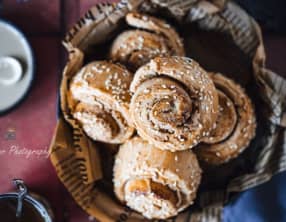 Pain aux graines de sésame et au tahini