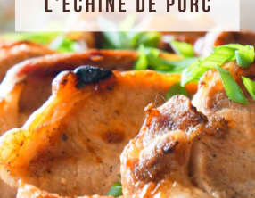 Echine de porc cuite au four