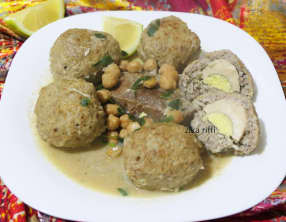 Tajine el kefta mbatna farcie d'œufs durs