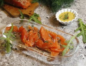 Gravlax express de truite