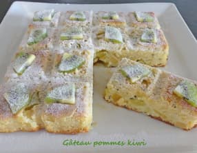 Gâteau pommes kiwi