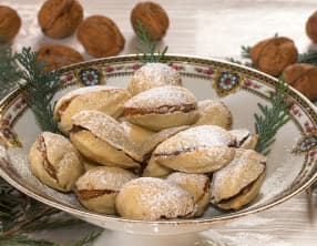 Sablés noix fourrés au chocolat