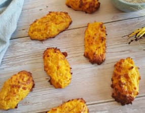 Bâtonnets à la butternut et amandes