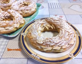 Paris-Brest individuels à la crème mousseline pralinée