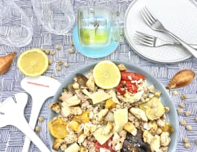 Salade de légumes grillés thon