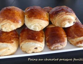 Pains au chocolat presque feuilletés