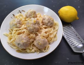 Boulettes en sauce crémeuse au citron