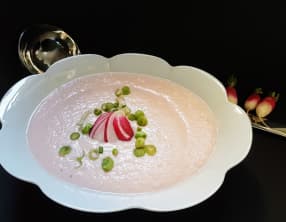 Velouté fraîcheur de radis roses