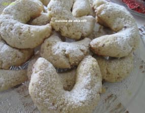 Biscuits demi lune aux amandes