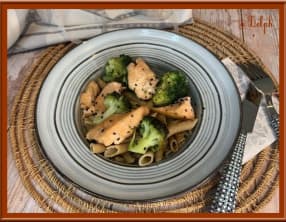 Pâtes complètes au saumon et brocoli