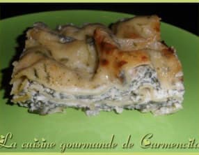 Lasagnes aux épinards et aux trois fromages