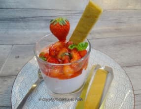 Mousse de fraises et citron de Mento