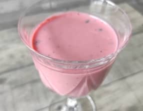 Smoothie fraise basilic
