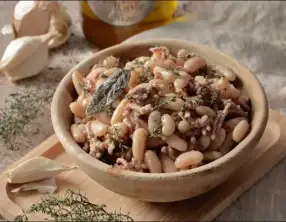 Haricots blancs à la toscane