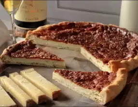 Tarte au comté et vin blanc de François-Régis Gaudry