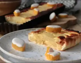 Tarte poire et calissons