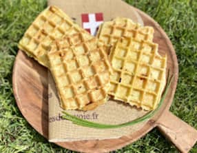 Gaufres de pommes de terre au chorizo