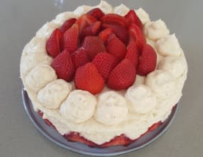 Fraisier au crémeux vanille