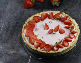 Tarte à la mousse de fraises