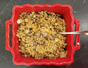 Boulgour aux champignons et à la feta