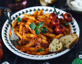 Penne à la ricotta et sauce marinara