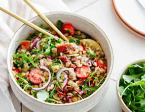 Salade de lentilles et tomates