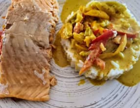 Filet de saumon rôti au four