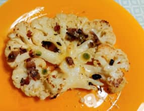 Chou-fleur rôti, façon putanesca