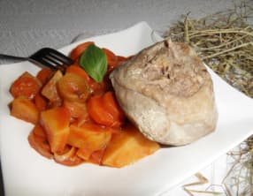 Osso bucco au foin et ses légumes à l’italienne
