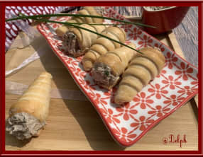 Cornets feuilletés aux rillettes de sardines